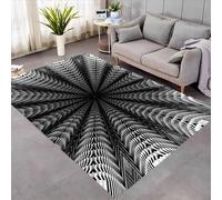 Art Géométrique Rectangulaire Tapis Antidérapant Imprimé en 3D 80 X 120 Cm Paillasson Intérieur - Doux Et Lavable - Antitache, Ne Perd Pas Ses Poils : Respectueux De L'Nnement - Facile -627465275455