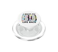 Art géométrique rétro « I Want My 80s Life Back » PopSockets PopGrip pour MagSafe