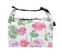 Art Géranium Sacs à déjeuner isothermes pour infirmière Blanc