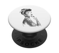 Art Glamour rétro pour Femme Pin-Up PopSockets PopGrip Adhésif