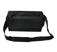 ART&GO Mallette de transport pour 80 marqueurs en tissu noir, 6 rangées pour organiser sa collection, avec sangle et poignées de transport, poche de rangement au dos