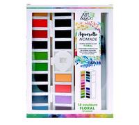 ART&GO Palette Aquarelle, Floral, 18 godets