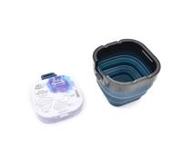ART&GO - Station Aquarelle Nomade - Pot en Silicone et Porte-Pinceaux Tout en Un et Palette de Peinture - Atelier Compact pour Artistes et Étudiants en Voyage