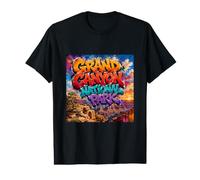 Art Graffiti du Parc National du Grand Canyon T-Shirt Graphique avec Valeur
