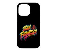 Art Graffiti du Pont du Golden Gate de San Francisco Coque pour iPhone 14 Pro Max