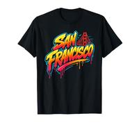 Art Graffiti du Pont du Golden Gate de San Francisco T-Shirt