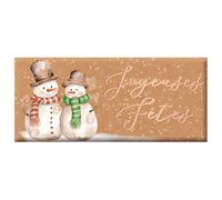 ART GRAFIK-Mini tablette de chocolat au lait « Joyeuses Fêtes » Art Grafik