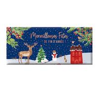 ART GRAFIK-Mini tablette de chocolat au lait « Meilleures fêtes » Art Grafik