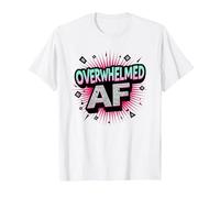 Art Graphique AF Je suis surstimulé et submergé T-Shirt, Homme, Blanc, L