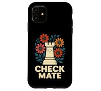 Art Graphique Amusant Check Mate Chess Flower Coque pour iPhone 11