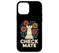 Art Graphique Amusant Check Mate Chess Flower Coque pour iPhone 12 Mini