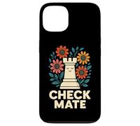 Art Graphique Amusant Check Mate Chess Flower Coque pour iPhone 13