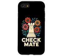 Art Graphique Amusant Check Mate Chess Flower Coque pour iPhone SE (2020) / 7/8
