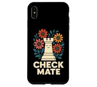 Art Graphique Amusant Check Mate Chess Flower Coque pour iPhone XS Max