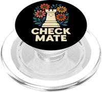 Art Graphique Amusant Check Mate Chess Flower PopSockets PopGrip pour MagSafe