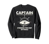 Art Graphique Captain Ship of Fools Humour Nautique Sweatshirt