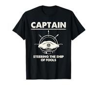 Art Graphique Captain Ship of Fools Humour Nautique T-Shirt