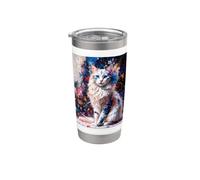 Art graphique Cat n° 07 Gobelet isotherme en acier inoxydable double paroi