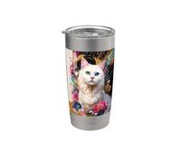 Art graphique Cat n° 09 Gobelet isotherme en acier inoxydable double paroi
