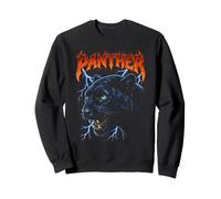 Art Graphique de panthère Noire pour passionnés de la Nature Sweatshirt