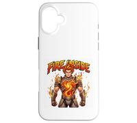 Art Graphique Fire Inside Burning Power Hero Coque pour iPhone 16 Plus