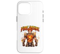 Art Graphique Fire Inside Burning Power Hero Coque pour iPhone 16 Pro Max