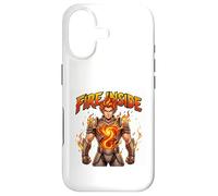 Art Graphique Fire Inside Burning Power Hero Coque pour iPhone 17