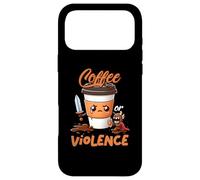 Art Graphique Funny Before Coffee Or Choose-Violence Meme Coque pour iPhone 17 Pro Max