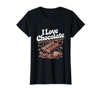 Art Graphique I Love Chocolate Enthusiast T-Shirt Graphique avec Valeur