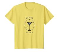Art Graphique Martini O'Clock Cocktail Hour T-Shirt, Enfant, Citron, 12 Ans