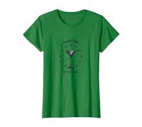 Art Graphique Martini O'Clock Cocktail Hour T-Shirt, Femme, Vert Kelly, 3XL