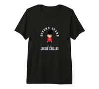 Art Graphique Mignon de la Reine Britannique de Londres Angleterre T-Shirt Haut de Gamme