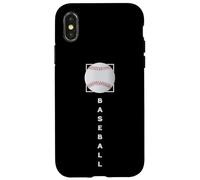 Art Graphique Minimaliste pour Fan d'équipe de Joueur de Baseball Coque pour iPhone X/XS