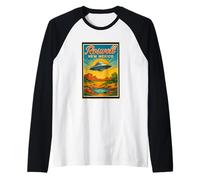 Art graphique rétro vintage Roswell New Mexico NM UFOlogy Manche Raglan
