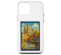 Art graphique rétro vintage York North Yorkshire Angleterre Royaume-Uni Coque pour iPhone 12 mini