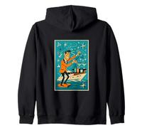 Art Graphique Vintage rétro années 50 Bateau et Cocktails Sweat à Capuche