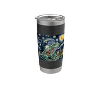 Art Grenouille De Verre Nuit Étoilée Van Gogh Gobelet isotherme en acier inoxydable double paroi