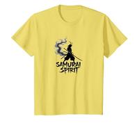 Art Guerrier Japonais Samouraï Spirit pour Homme T-Shirt, Enfant, Citron, 6 Ans