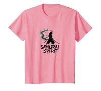 Art Guerrier Japonais Samouraï Spirit pour Homme T-Shirt, Enfant, Rose, 3 Ans