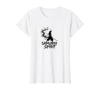 Art Guerrier Japonais Samouraï Spirit pour Homme T-Shirt, Femme, Blanc, 3XL
