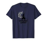 Art Guerrier Japonais Samouraï Spirit pour Homme T-Shirt, Homme, Bleu Marine, 3XL
