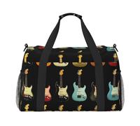 Art Guitar Sac de voyage compact résistant à l'eau pour le sport, la gym et le week-end pour homme et femme