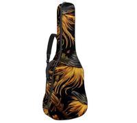 Art Halloween Balai 9 41 106,7 cm Sac pour guitare acoustique avec bandoulière réglable et crochet arrière, convient pour guitares électriques, basses, guitares classiques, ukulélé, Balai pour