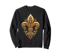 Art héraldique Floral de la Renaissance Fleur de Lis Sweatshirt