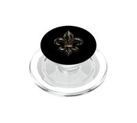 Art héraldique Gothique Fleur de Lis PopSockets PopGrip pour MagSafe