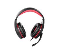 ART HERO, Casque filaire, 20 - 20000 Hz, Gaming, Noir, Rouge