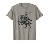 Art héroïque Chevalier médiéval à Cheval T-Shirt