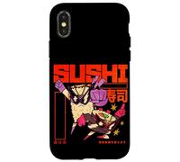 Art Humoristique pour Les Amoureux du Sushi Coque pour iPhone X/XS