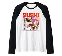 Art Humoristique pour Les Amoureux du Sushi Manche Raglan