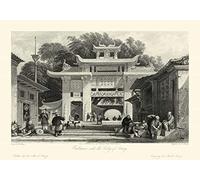 Art imprimé sur papier mat 220 g - Scènes en Chine V Allom T. - Paysage horizontal image paysages asiatiques Chine Orie chinoise impression fine art 18_X_26_in